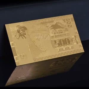 Greece, 500 drachmas, banknote, 24K Gold Leaf