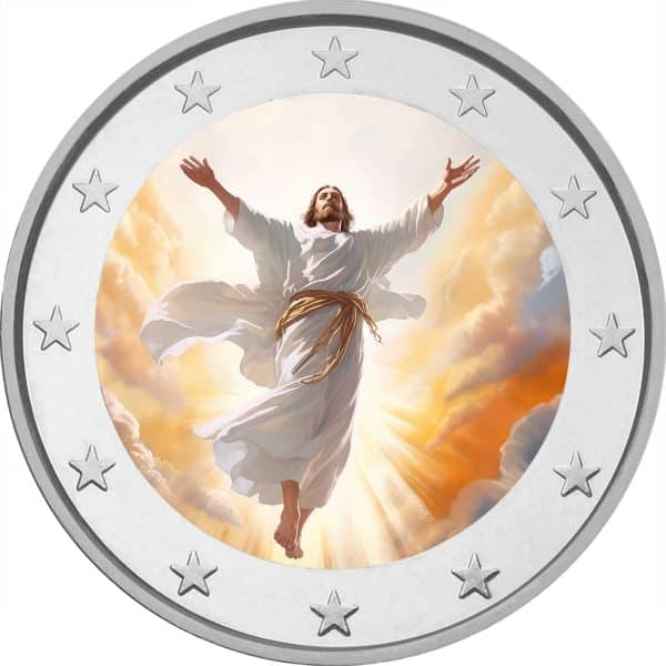 Get this year's 2 Euro Color Resurrection 2euro coin