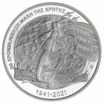 Collector Coin Battle of Crete 80 Years €10 Silver 925 Greece 2021