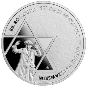 80th anniversary of the Warsaw Ghetto Uprising Silver 925 2023 Poland