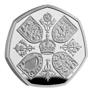 PREORDER ! UNITED KINGDOM - PIEDFORT DOUBLE WEIGHT 2022 ELIZABETH II £0.50 - SILVER - PROOF