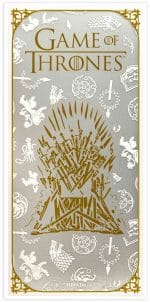 $1 The Official Game of Thrones Silver Bill 3g 999 Silver