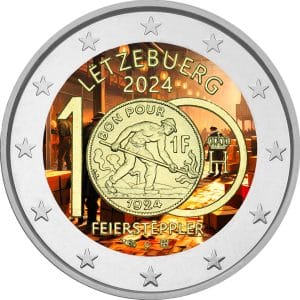 Luxemburg_2024_100-Years-of-Franc-Coin-with-Feierstepple