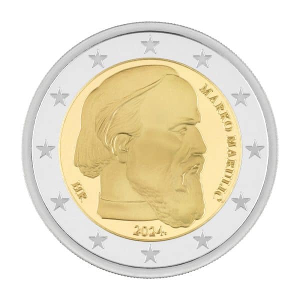 Croatia-2-Euro-„Marko-Marulic-Croatian-writer-Blister-CopperNickel-Unc-2024