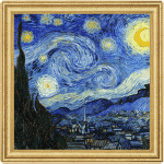 2$ Νόμισμα Έναστρη Νύχτα Vincent Van Gogh 2oz Ασήμι 999 Niue 2023