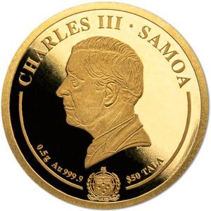 CHARLES-III-SAMOA-2023-0.5-g-Au-.9999-50-TALA