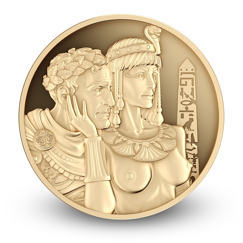 caesar-cleopatra-2026-1-4oz-empros-opsi Συλλεκτικό Χρυσό Νόμισμα 200 Δολάρια 1/4 oz 24Κ Χρυσος Proof – Καισαρας και Κλεοπατρα Λιβερία 2026 - Image 1